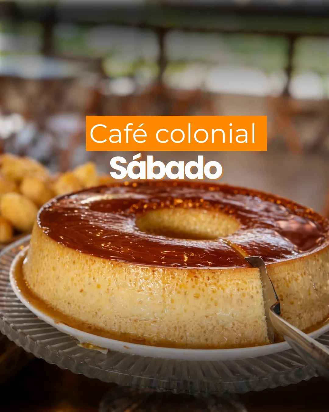 Café colonial aos sábados